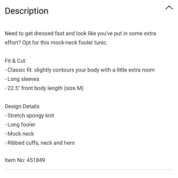 RW&Co. “Fooler” Tunic Sweater, Light Pink, Size Large - Picture 9 of 10